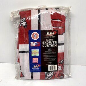 Wisconsin Badgers NCAA College University Fabric Bathroom Shower Curtain - New